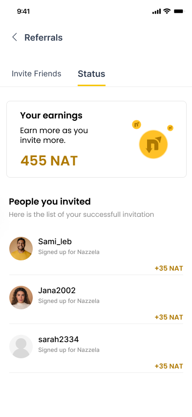 Marketplace Screen